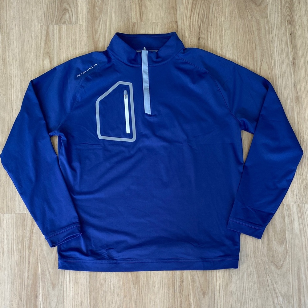 Peter Millar Blue and Gray Pullover